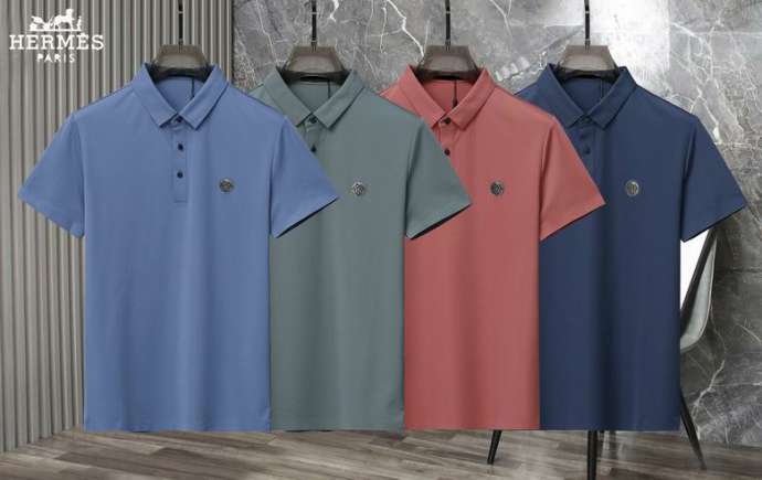 Picture of Hermes Polo Shirt Short _SKUHermesM-3XL26rn2520476